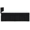 vidaXL Posteľn&yacute; r&aacute;m boxspring s matracom čierny 90x200 cm l&aacute;tka