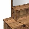 vidaXL toaletný stolík so zrkadlom Old Wood 86,5x35x136 cm