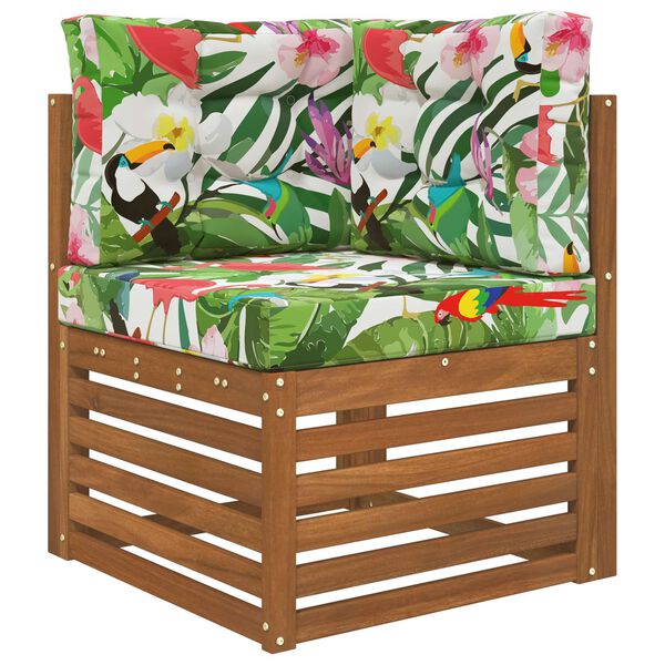 vidaXL Vank&uacute;&scaron; na vonkaj&scaron;iu pohovku 3 pcs farebn&eacute; Polyester