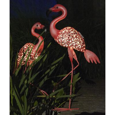 Luxform Solárne LED Deco záhradné svetlo Flamingo ružové 30111