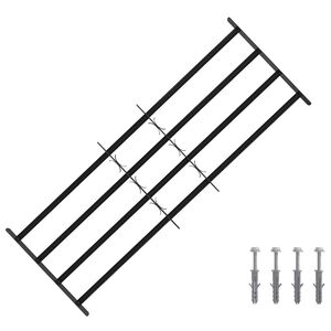 vidaXL Bezpečnostn&eacute; mreže na okn&aacute; so 4 priečnymi tyčami 3 pcs