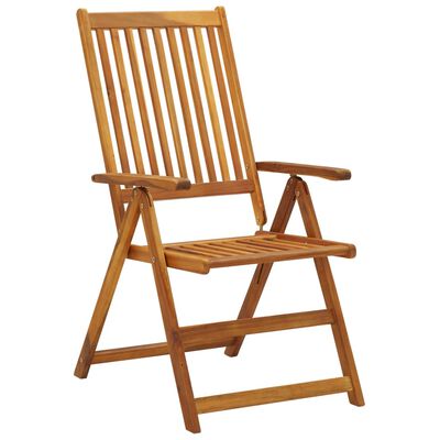 vidaXL Záhradné sklápacie stoličky 2 ks masívne akáciové drevo