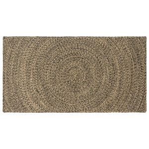 vidaXL Kusov&eacute; koberce Pr&iacute;rodn&aacute; a čierna 80 x 150 cm Juta