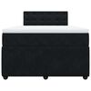 vidaXL Posteľn&yacute; r&aacute;m boxspring s matracom čierny 120x200 cm zamat