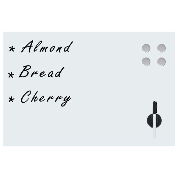 vidaXL N&aacute;stenn&aacute; magnetick&aacute; tabuľa, sklo 50x30 cm