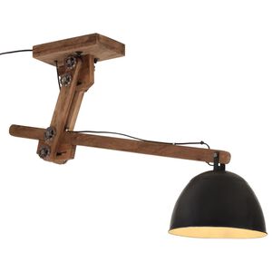 vidaXL Závesná lampa 25 W čierna 105x30x65-108cm E27
