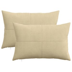vidaXL Poťah na podložku 2 pcs ALMELO &Scaron;ed&aacute; zelen&aacute; 30 x 50 cm man&scaron;estr