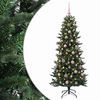 vidaXL Umel&yacute; vianočn&yacute; stromček s vianočn&yacute;mi guľami 180 cm 300 LED