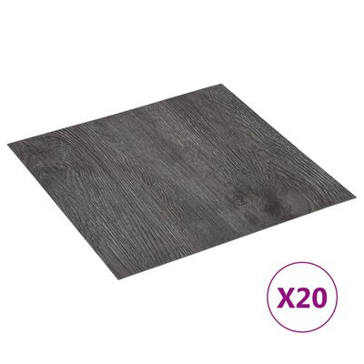 vidaXL Samolepiace podlahové dosky 20 ks PVC 1,86 m² hnedé