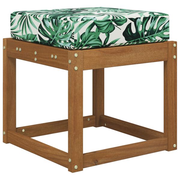 vidaXL Vank&uacute;&scaron; na vonkaj&scaron;ie sedenie Vzor listov 40 x 40 x 8 cm