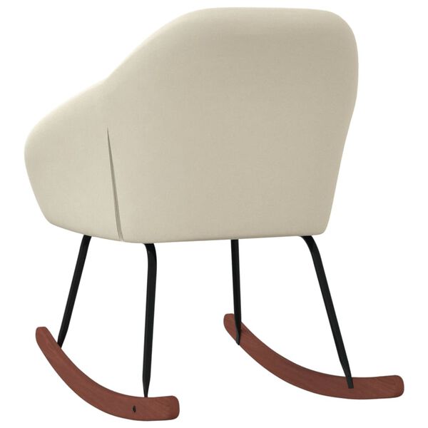 vidaXL Hojdacie kreslo kr&eacute;mov&eacute; l&aacute;tkov&eacute;