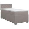 vidaXL Posteľ boxspring s matracom Sivohned&aacute; 90 x 200 cm L&aacute;tka