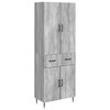 vidaXL Sada skr&iacute;ň 2 pcs Siv&yacute; Sonoma 66 x 34,5 x 89,5 cm