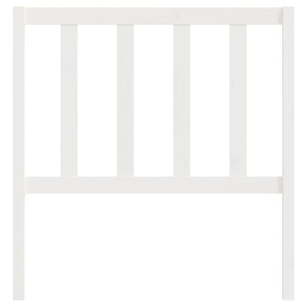 vidaXL Čelo postele biele 106x4x100 cm masívna borovica