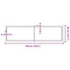 vidaXL Stolová doska bledohnedá 180x50x(2-4) cm ošetrený masívny dub
