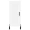 vidaXL Vysok&aacute; skrinka biela 34,5x34x180 cm spracovan&eacute; drevo