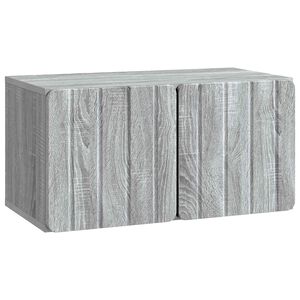 vidaXL N&aacute;stenn&aacute; TV skrinka N&aacute;stenn&yacute; Siv&aacute; sonoma 59,5 x 31 x 30 cm