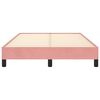 vidaXL Posteľ bez matracom ružov&aacute; 120x190 cm zamat