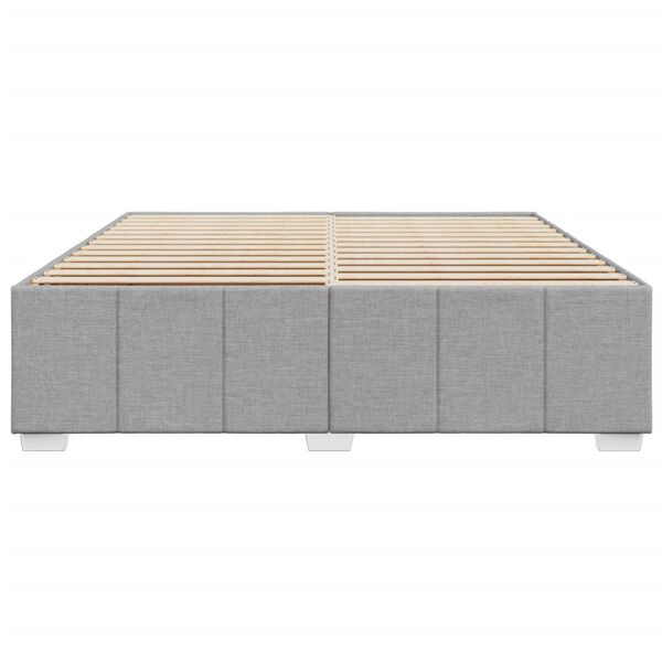 vidaXL Posteľ bez matraca bledosiv&aacute; 200x200 cm l&aacute;tka