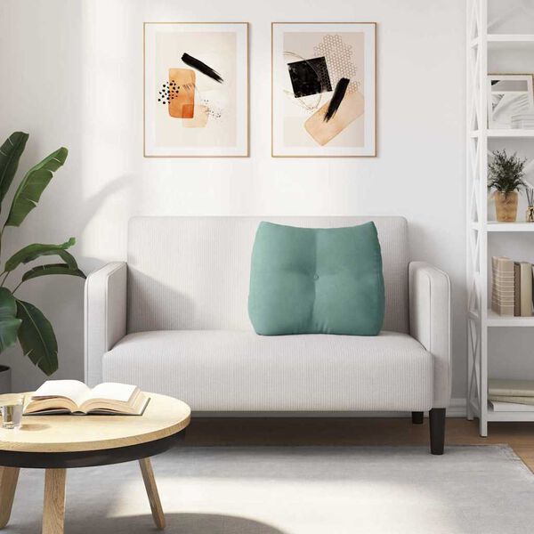 vidaXL Podu&scaron;ka na chrb&aacute;t Morsk&aacute; zelen&aacute; 60 x 24 x 50 cm Zamat