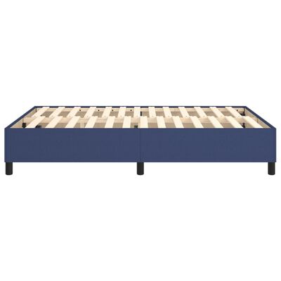 vidaXL Rám na boxspring posteľ čierny modrý 140x190 cm