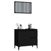 vidaXL 2-dielna sada k&uacute;peľňov&eacute;ho n&aacute;bytku čierna kompozitn&eacute; drevo