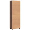 vidaXL Highboard FLORIN Hned&yacute; dub 60 x 35 x 182 cm Kompozitn&eacute; drevo