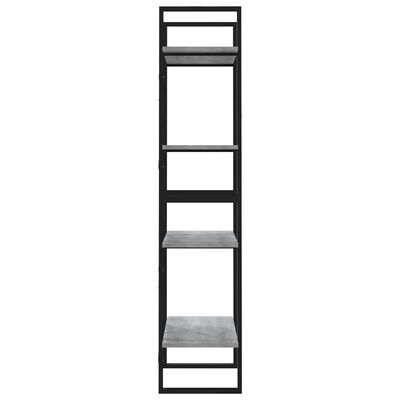 vidaXL 4-poschodová knižnica sivá sonoma 60x30x140 cm spracované drevo