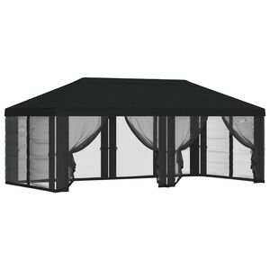 vidaXL Kryt alt&aacute;nku s bočn&yacute;mi stenami Čierna 600,5 x 300,5 cm