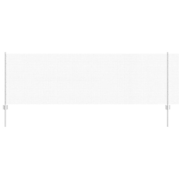 vidaXL Plot s podperou Strieborná 0,8 x 50 m Oceľ