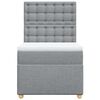 vidaXL Boxspring posteľ s matracom bledosivý 100x200 cm látka