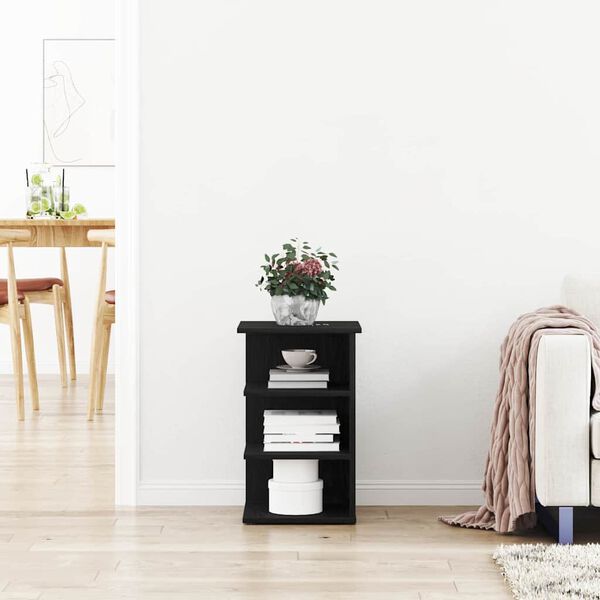 vidaXL Bočn&aacute; skrinka Čierny dub 35 x 35 x 55 cm Kompozitn&eacute; drevo