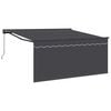 vidaXL Zatemniteľn&aacute; mark&iacute;za Antracit 350 x 250 cm Polyester a hlin&iacute;k