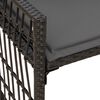 vidaXL Vonkaj&scaron;ia lavička Čierna a tmavo&scaron;ed&aacute; 116 x 55 x 82 cm