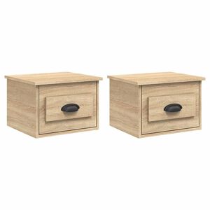 vidaXL N&aacute;stenn&eacute; nočn&eacute; stol&iacute;ky 2 ks dub sonoma 41,5x36x28cm