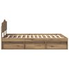 vidaXL R&aacute;m postele s čelnou doskou Remeseln&iacute;cky dub 120 x 200 cm