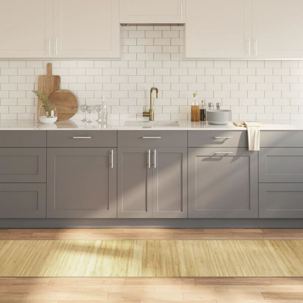 vidaXL Koberec obdĺžnikov&yacute; bled&yacute; pr&iacute;rodn&yacute; 70x300 cm bambus