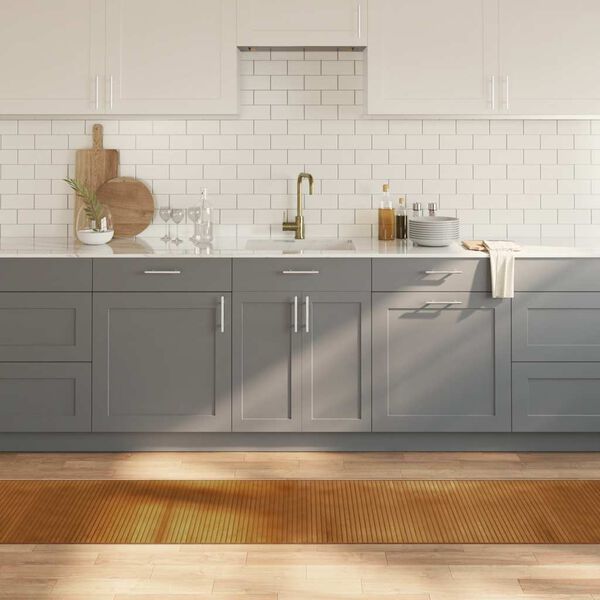 vidaXL Koberec obdĺžnikov&yacute; hned&yacute; 60x400 cm bambus