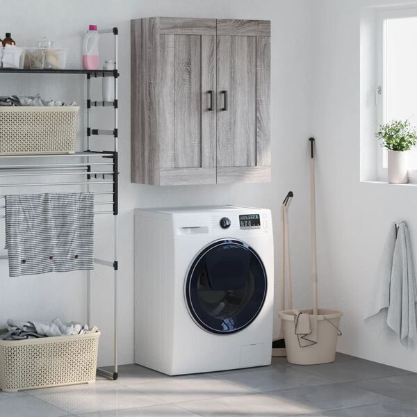 vidaXL N&aacute;stenn&aacute; skrinka siv&yacute; dub sonoma 69,5x34x90 cm kompozitn&eacute; drevo