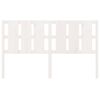 vidaXL Čelo postele biele 165,5x4x100 cm masívna borovica