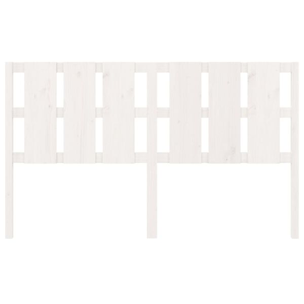 vidaXL Čelo postele biele 165,5x4x100 cm masívna borovica