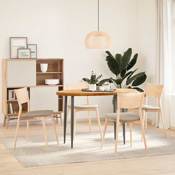 vidaXL Stolov&aacute; doska bledohned&aacute; 120x60x4 cm dubov&yacute; mas&iacute;v ov&aacute;lny