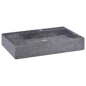 vidaXL Um&yacute;vadlo čierne 58x39x10 cm mramor