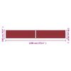 vidaXL Zaťahovacia bočn&aacute; mark&iacute;za červen&aacute; 180x1200 cm
