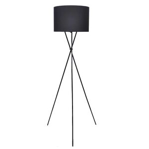 vidaXL Stojanov&aacute; lampa, čierna 139 cm