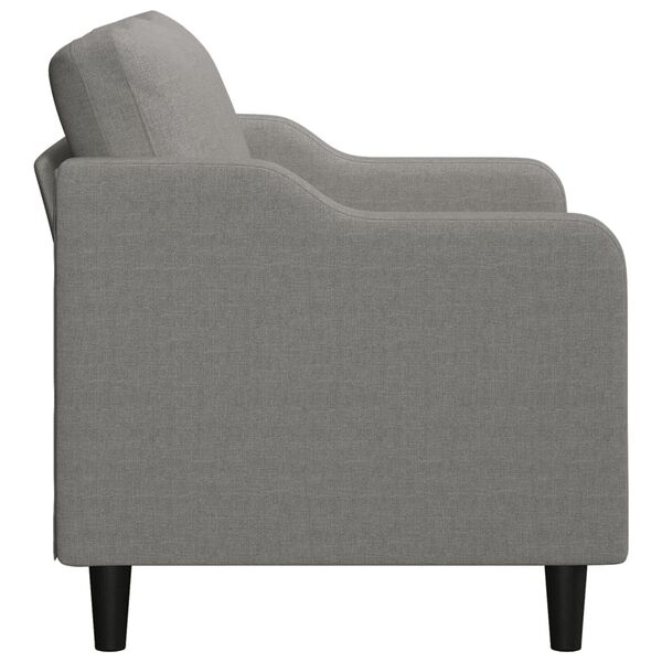 vidaXL 2-miestna pohovka tmavosiv&aacute; 140 cm l&aacute;tka