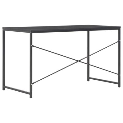 vidaXL Počítačový stôl čierny 120x60x70 cm