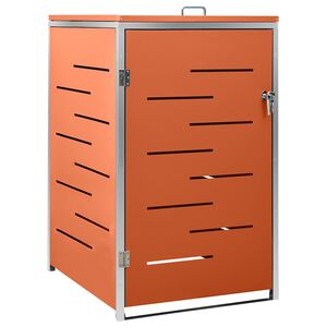 vidaXL Ohrada na 1 odpadkov&yacute; k&ocirc;&scaron; 69x77,5x115 cm nehrdzavej&uacute;ca oceľ