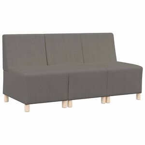 vidaXL Bezr&uacute;čkov&aacute; modul&aacute;rna sofa jednotka 3 pcs Svetlosiv&aacute;