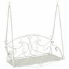 vidaXL Hojdac&iacute; st&ocirc;l Oceľ 110 x 52,5 x 47 cm Antick&aacute; biela